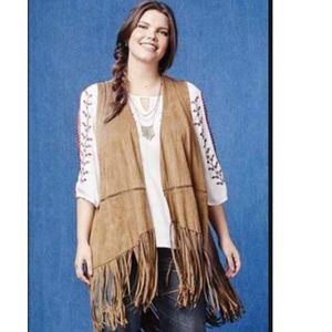 American Rag Fringe Vest